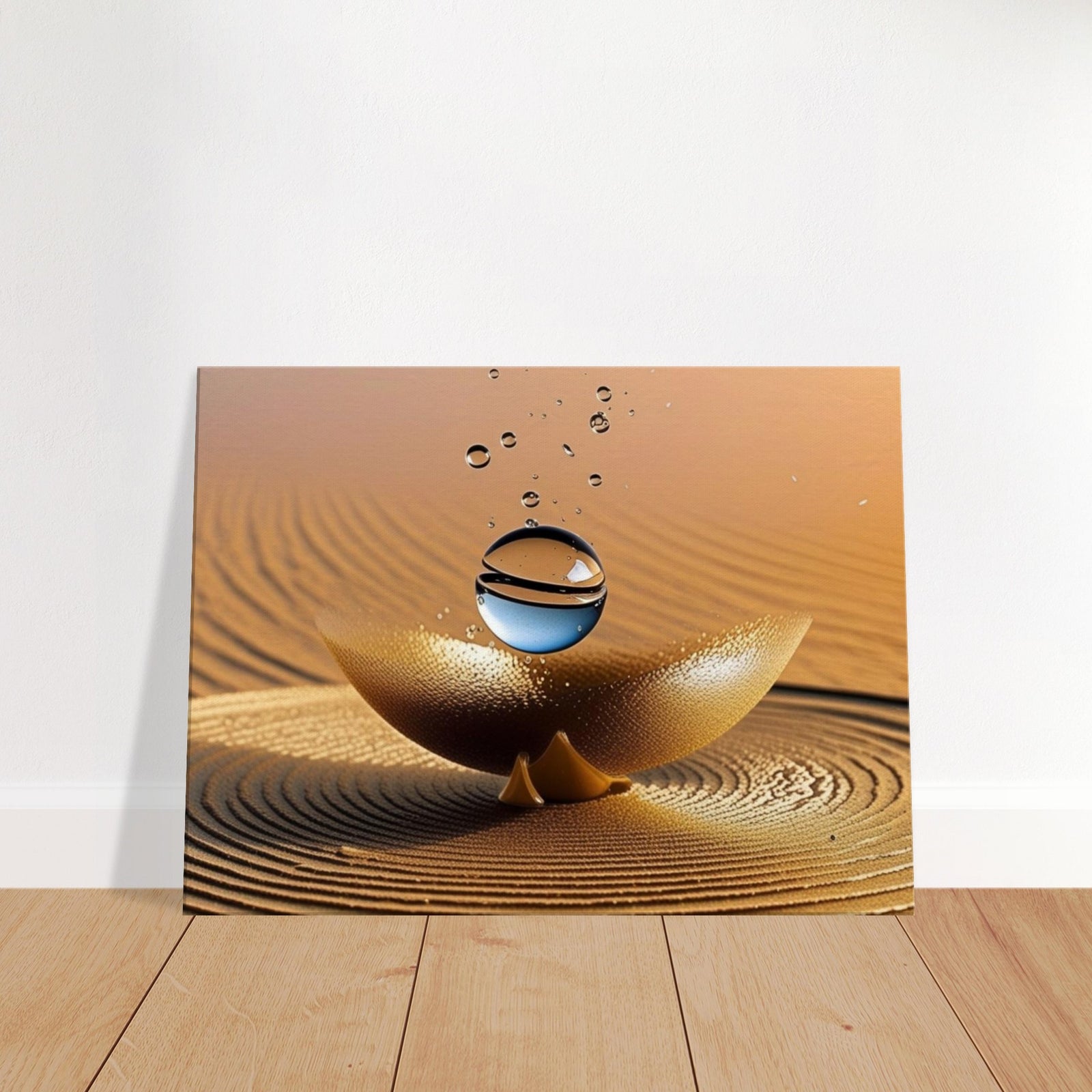 Wavy Accents and Fluid Forms Collection Canvas Wall Art. Premium Quality Print